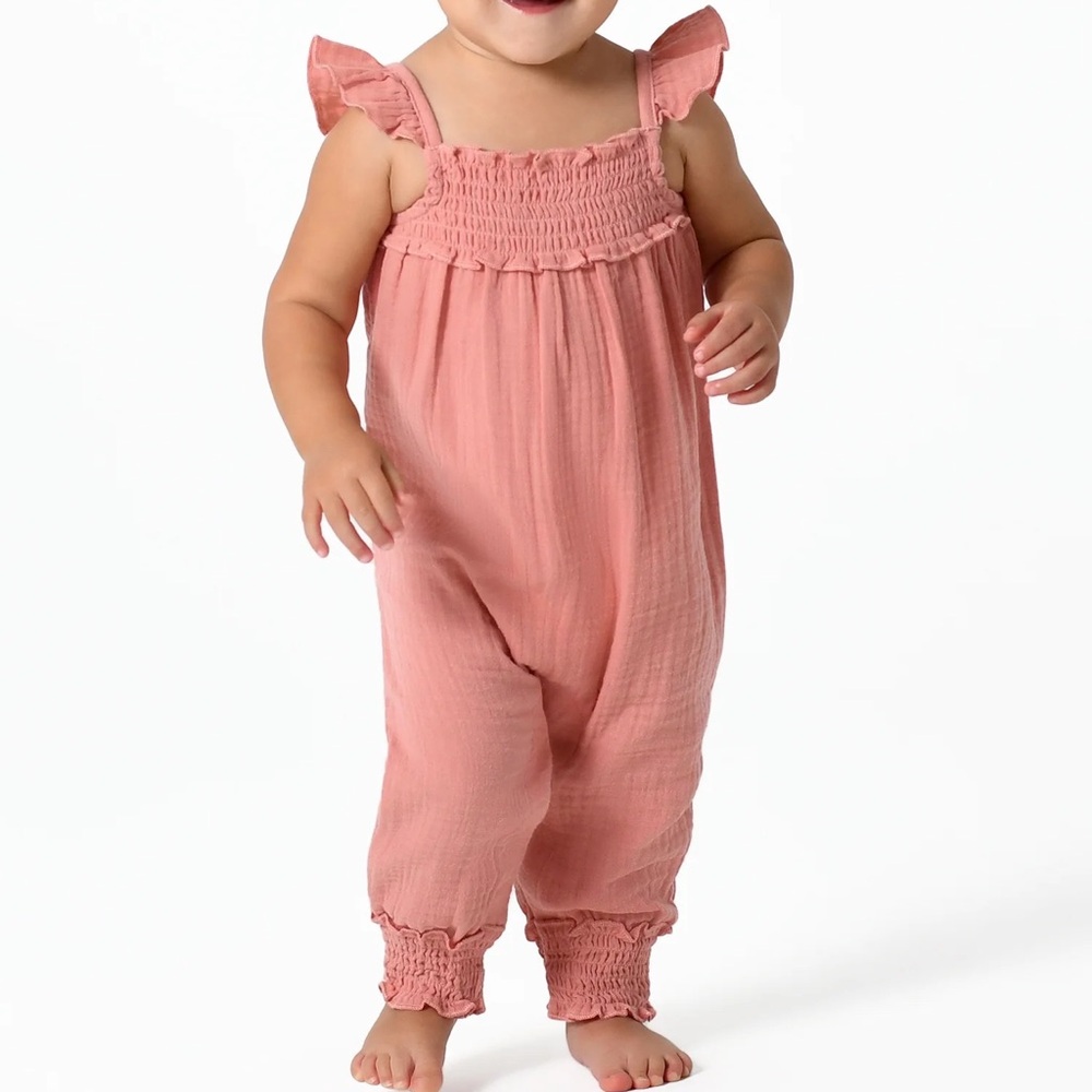 Isaac Mizrahi Baby Clothing Set lot bundle Pink Coral romper onesie 18 24 mo